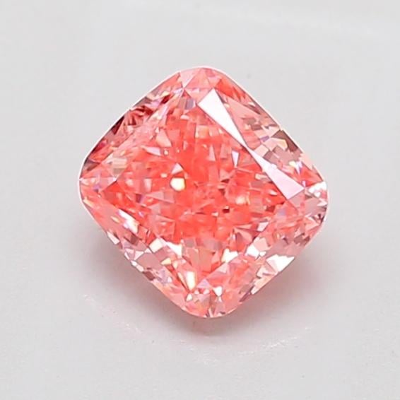 1.03 Ct. Fancy Vivid Pink Cushion Lab Grown Diamond
