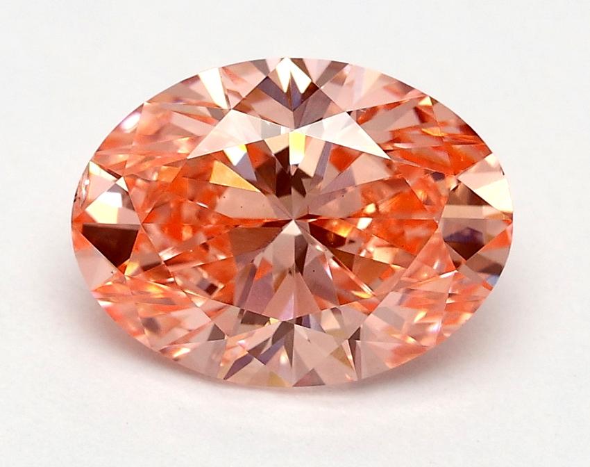 1.51 Ct. Fancy Vivid Pink Oval Lab Grown Diamond