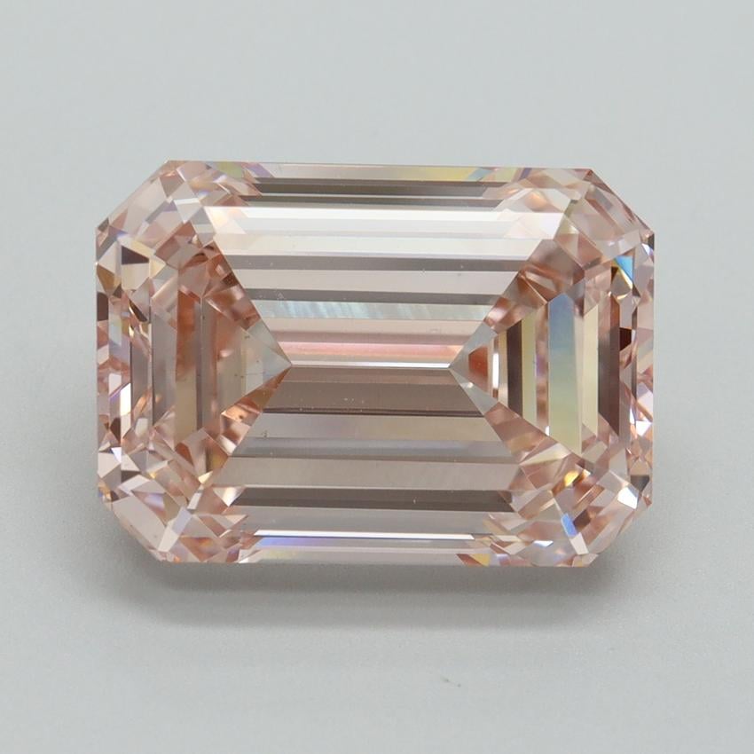 7.70 Ct. Fancy Intense Pink Emerald Lab Grown Diamond