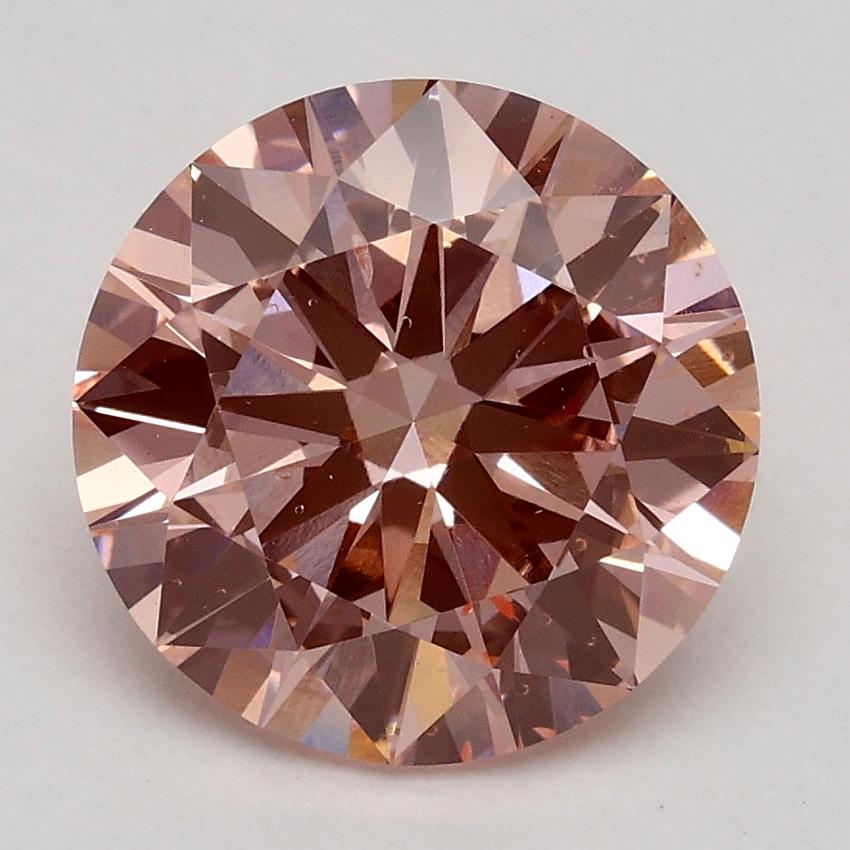 2.26 Ct. Fancy Intense Pink Round Lab Grown Diamond