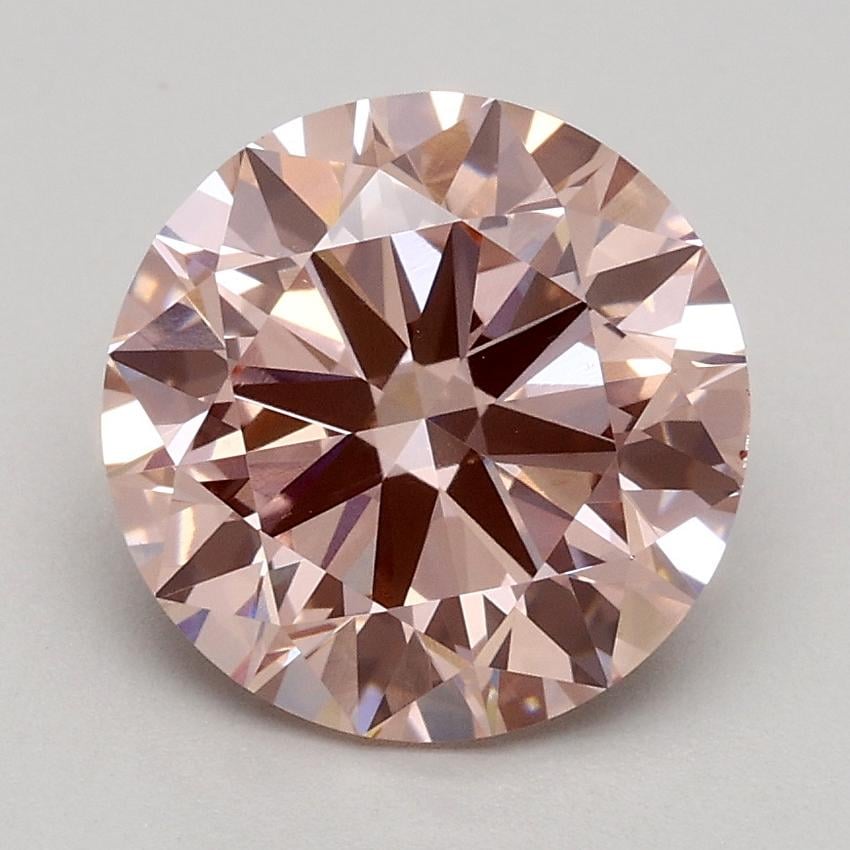 2.00 Ct. Fancy Light Pink Round Lab Grown Diamond