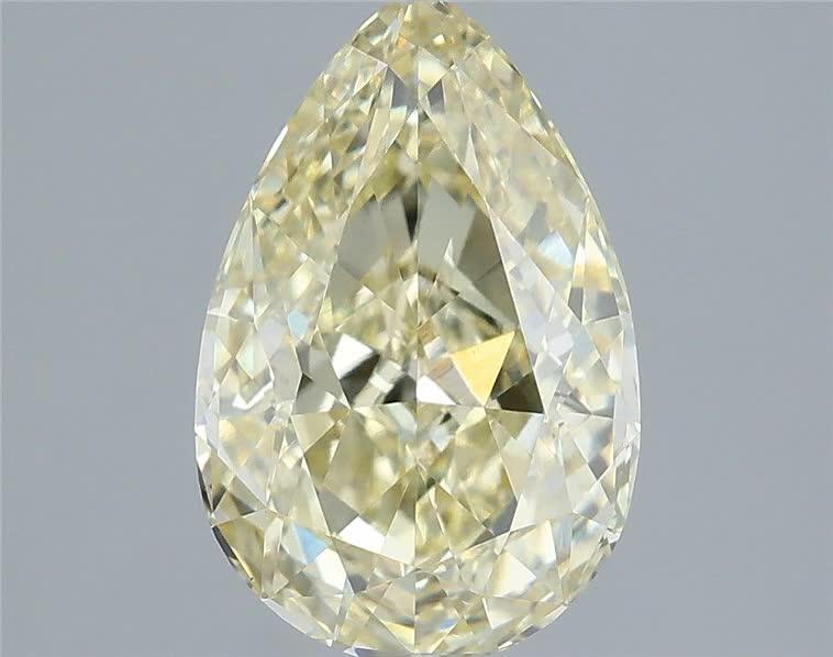1.52 Ct. Fancy  Yellow Pear Lab Grown Diamond