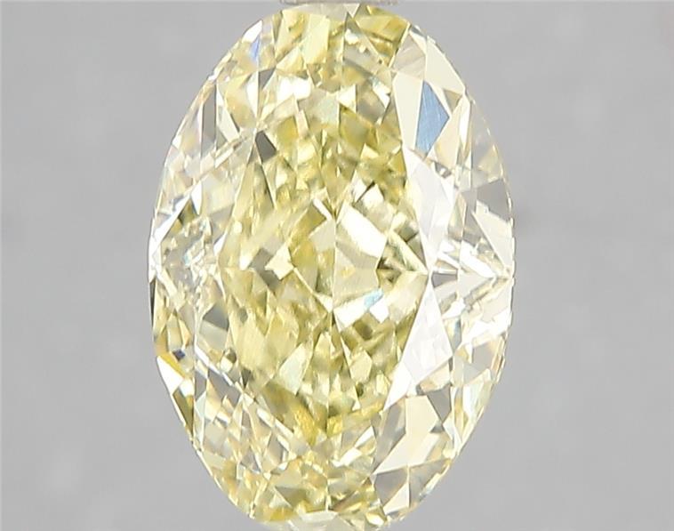 3.04 Ct. Fancy Intense Yellow Oval Lab Grown Diamond