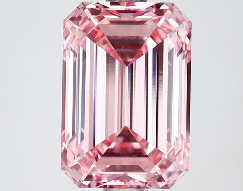 2.68 Ct. Fancy Intense Pink Emerald Lab Grown Diamond