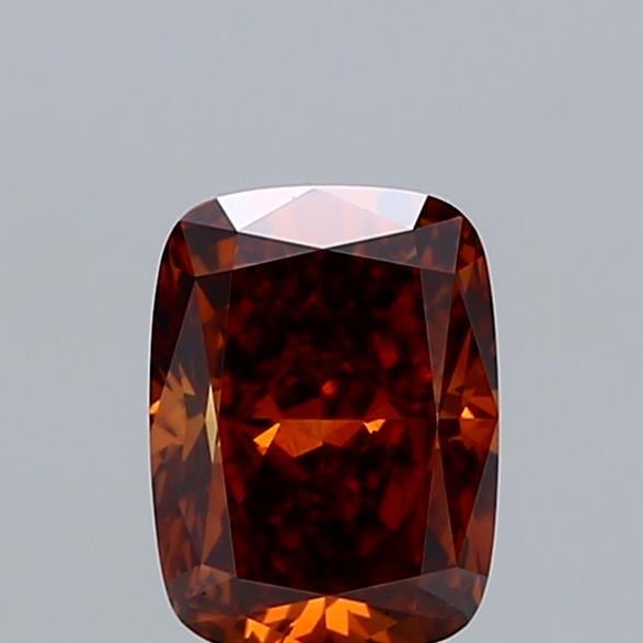 1.00 Ct. Fancy Orange Cushion Lab Grown Diamond