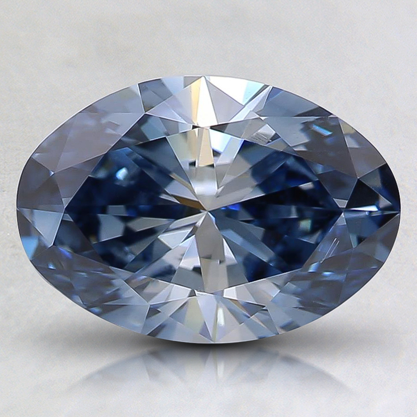 1.54 Ct. Fancy Blue Oval Lab Grown Diamond