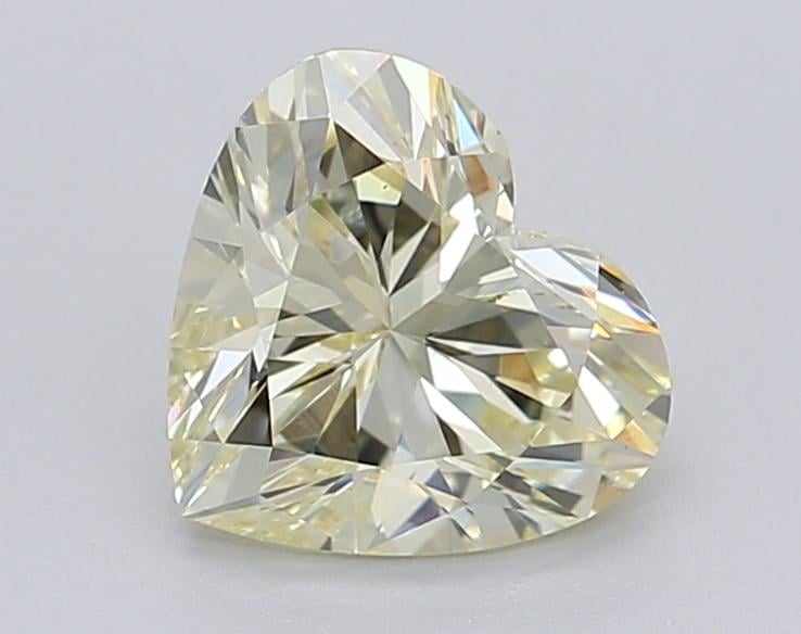 1.05 Ct. Fancy Light Yellow Heart Lab Grown Diamond