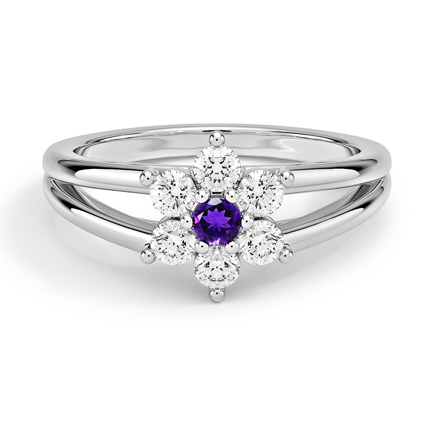 Custom Floral Tressa Split Shank Ring