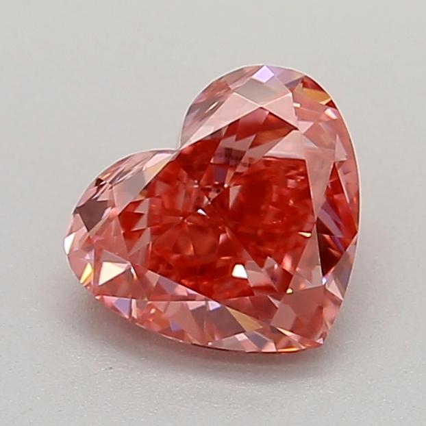 0.52 Ct. Fancy Vivid  Pink Heart Lab Grown Diamond