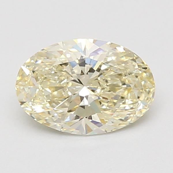 1.08 Ct. Fancy Light Yellow Oval Lab Grown Diamond