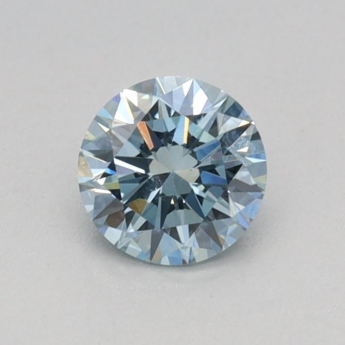 0.34 Ct. Fancy Vivid Blue Round Lab Grown Diamond