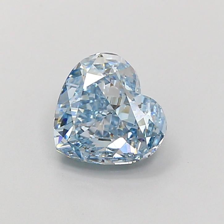 1.63 Ct. Fancy Vivid Blue Heart Lab Grown Diamond