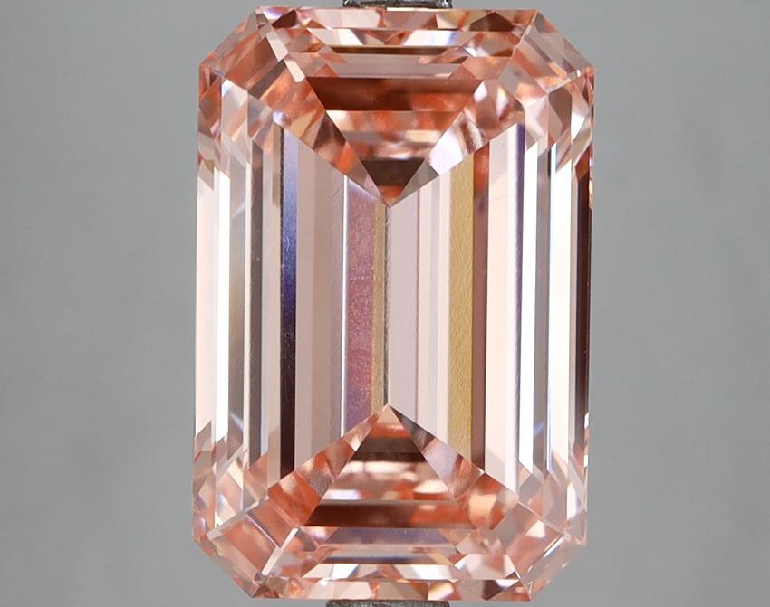 5.53 Ct. Fancy Vivid Pink Emerald Lab Grown Diamond