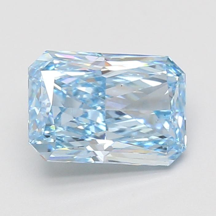 2.10 Ct. Fancy Vivid Blue Radiant Lab Grown Diamond