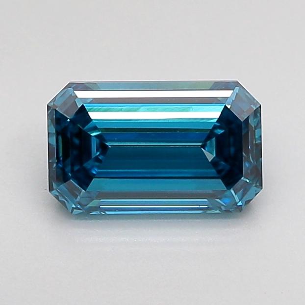 1.01 Ct. Fancy Vivid Blue Emerald Lab Grown Diamond