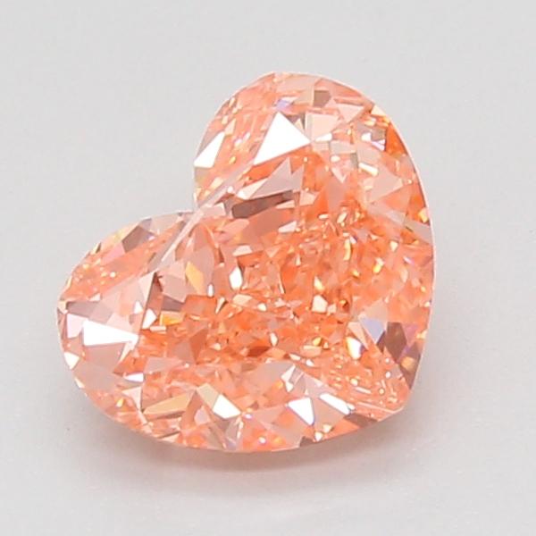 1.57 Ct. Fancy Vivid Pink Heart Lab Grown Diamond