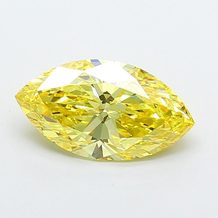 3.05 Ct. Fancy Vivid Yellow Marquise Lab Grown Diamond
