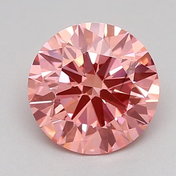 0.87 Ct. Fancy Vivid  Pink Round Lab Grown Diamond