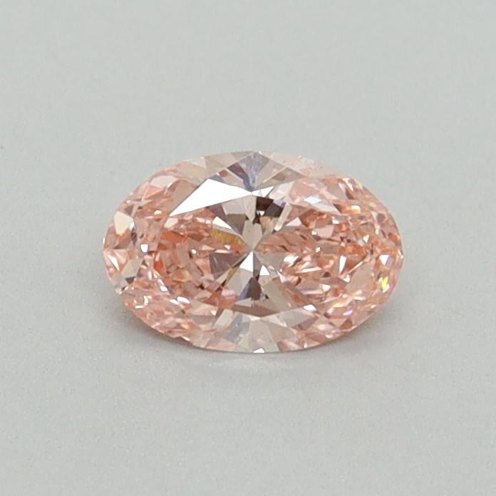 0.32 Ct. Fancy Intense Pink Oval Lab Grown Diamond