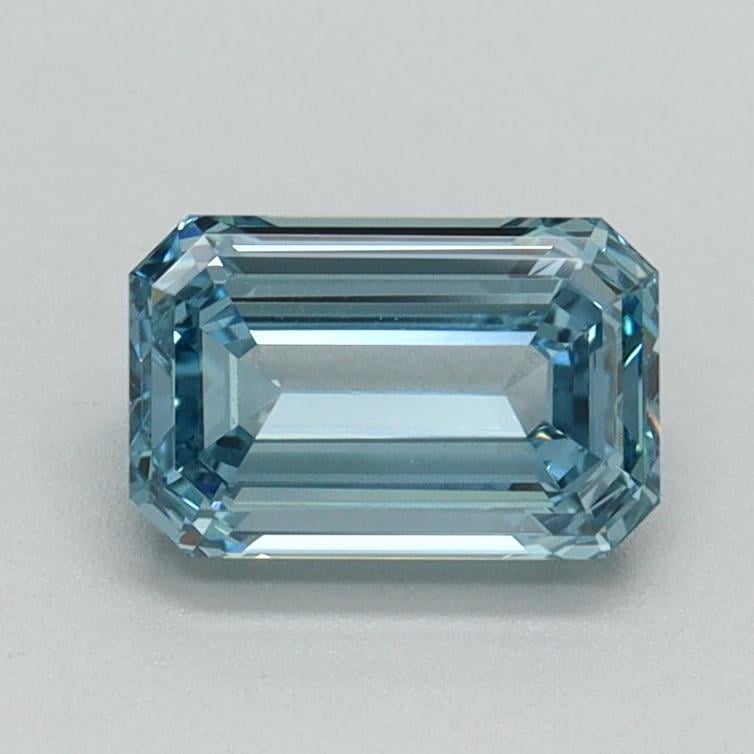 1.00 Ct. Fancy Intense Blue Emerald Lab Grown Diamond