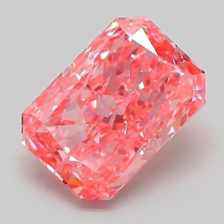 2.04 Ct. Fancy Vivid Pink Radiant Lab Grown Diamond