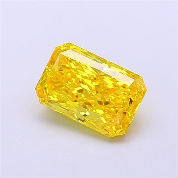 1.02 Ct. Fancy Vivid  Yellow Radiant Lab Grown Diamond