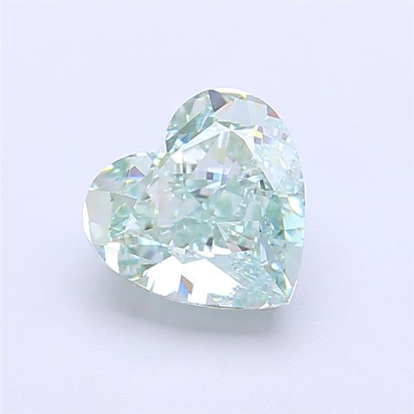1.52 Ct. Fancy Intense  Green Heart Lab Grown Diamond