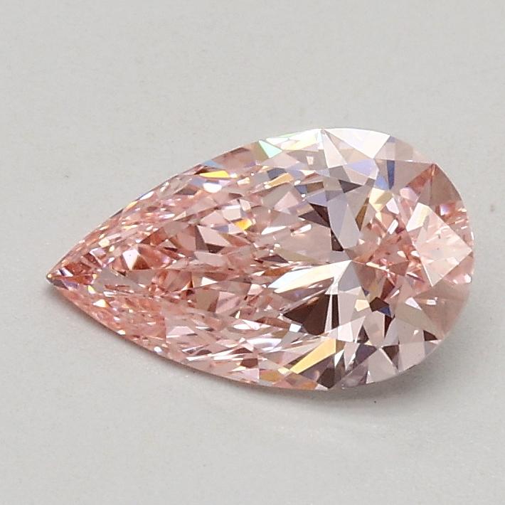 0.51 Ct. Fancy Intense Pink Pear Lab Grown Diamond