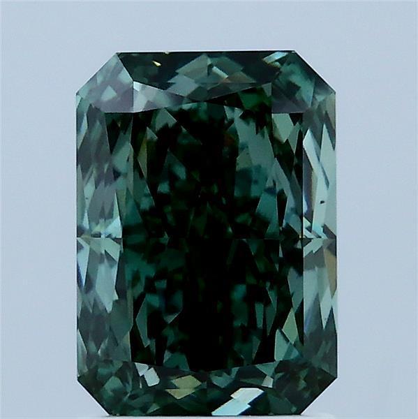 2.04 Ct. Fancy Vivid Green Radiant Lab Grown Diamond