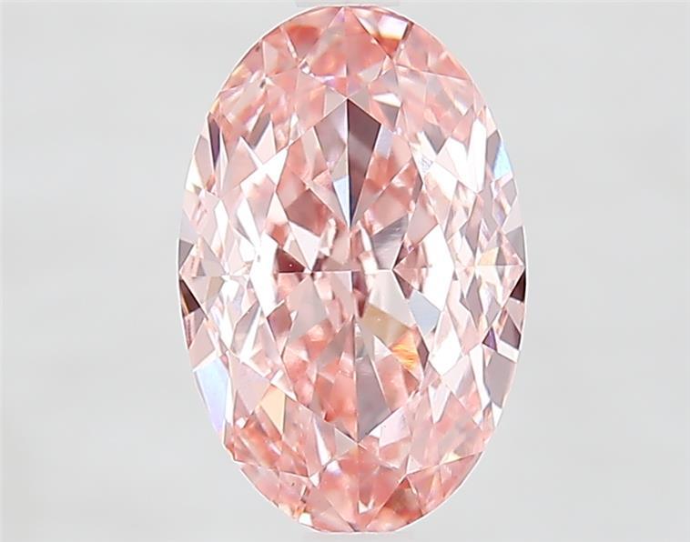 2.80 Ct. Fancy Vivid  Pink Oval Lab Grown Diamond