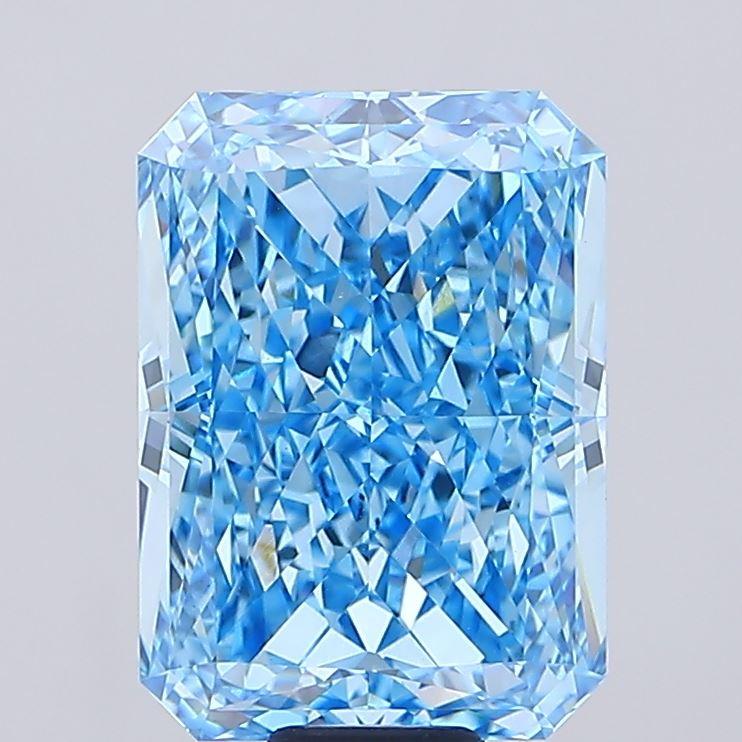 18.06 Ct. Fancy Vivid  Blue Radiant Lab Grown Diamond