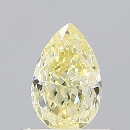 0.46 Ct. Light Yellow Pear Lab Grown Diamond