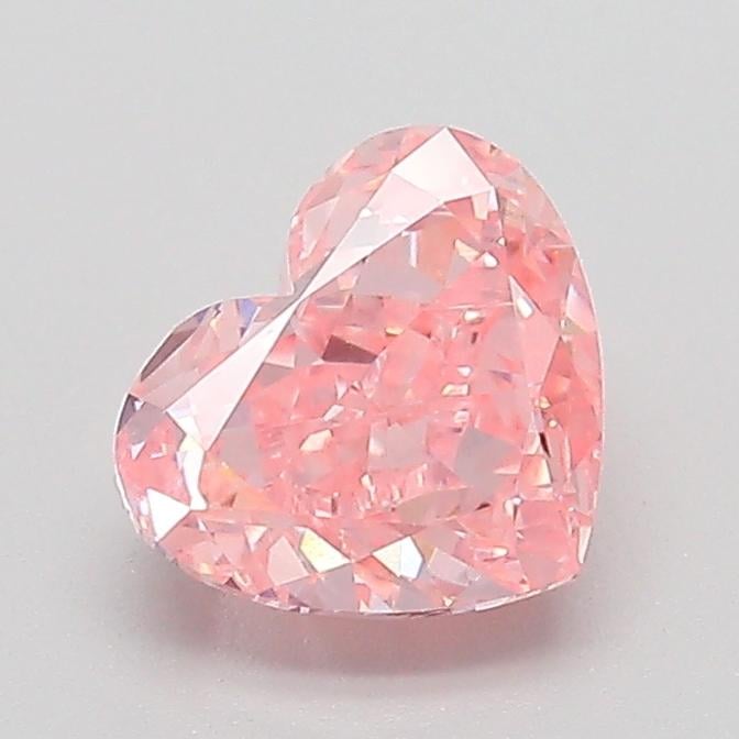 1.25 Ct. Fancy Vivid  Pink Heart Lab Grown Diamond