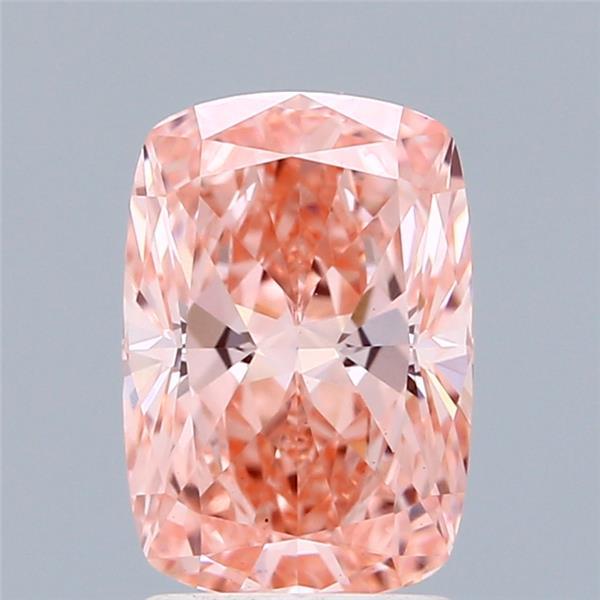 2.08 Ct. Fancy Vivid Pink Cushion Lab Grown Diamond