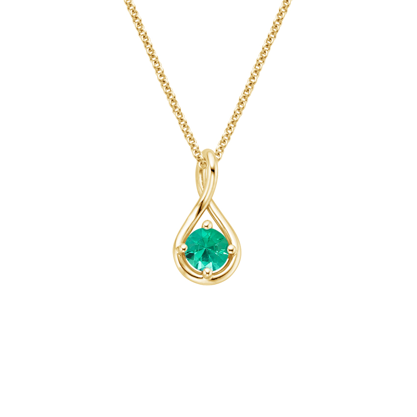 18K Yellow Gold Diamond Twist Necklace | Brilliant Earth