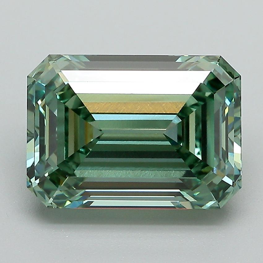 4.71 Ct. Fancy Vivid Green Emerald Lab Grown Diamond