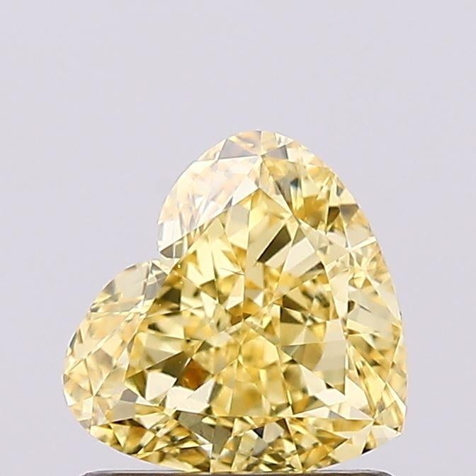 1.02 Ct. Fancy Intense Yellow Heart Lab Grown Diamond