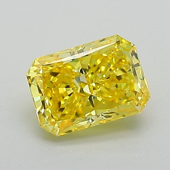 0.78 Ct. Fancy Vivid Yellow Radiant Lab Grown Diamond