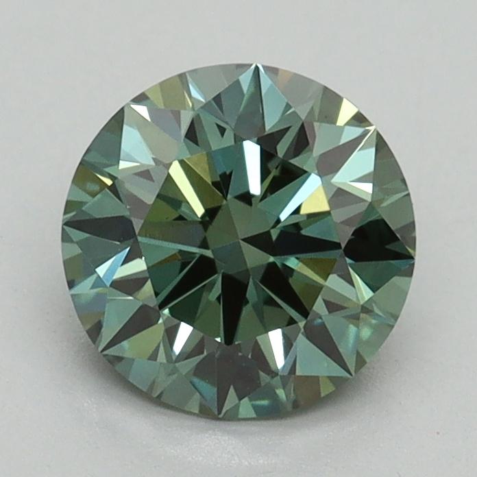 1.25 Ct. Fancy Vivid Green Round Lab Grown Diamond
