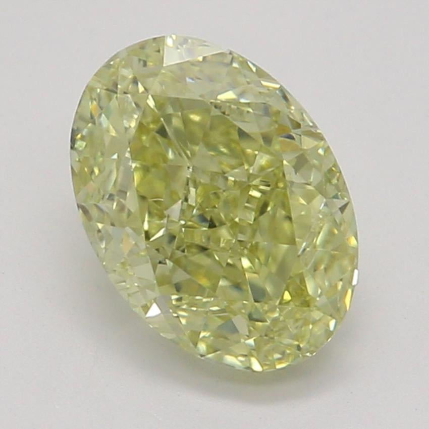 0.79 Ct. Fancy Yellow Oval Diamond