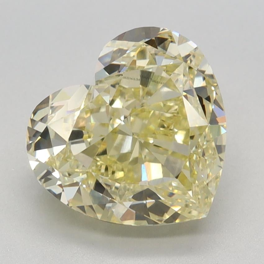 3.05 Ct. Fancy Intense Yellow Heart Lab Grown Diamond