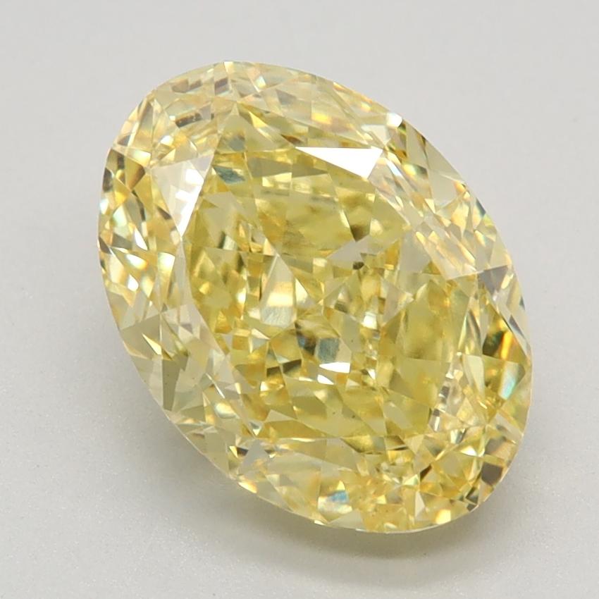 2.72 Ct. Fancy Vivid Yellow Oval Lab Grown Diamond