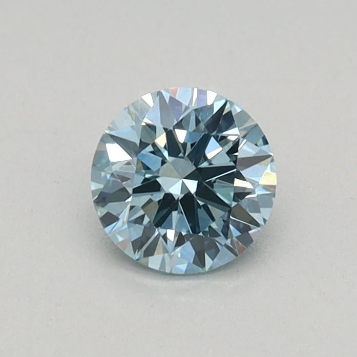 0.30 Ct. Fancy Vivid Blue Round Lab Grown Diamond