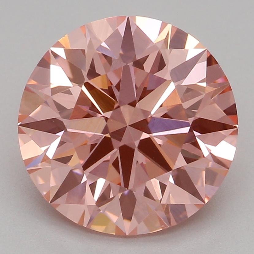2.03 Ct. Fancy Vivid Pink Round Lab Grown Diamond