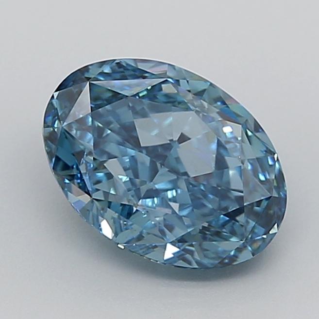 2.80 Ct. Fancy Vivid  Blue Oval Lab Grown Diamond