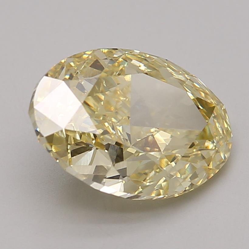 3.45 Ct. Fancy Intense Yellow Oval Lab Grown Diamond