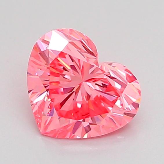 1.03 Ct. Fancy Vivid Pink Heart Lab Grown Diamond