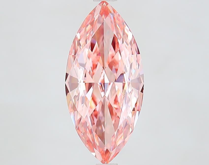 3.61 Ct. Fancy Intense Pink Marquise Lab Grown Diamond