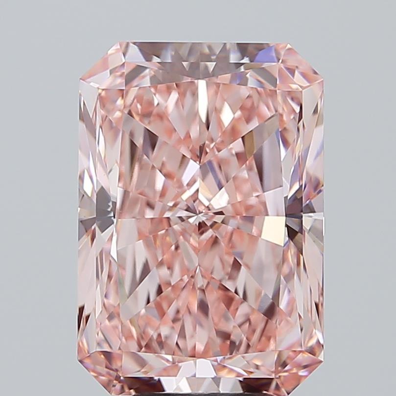 8.00 Ct. Fancy Vivid Pink Radiant Lab Grown Diamond