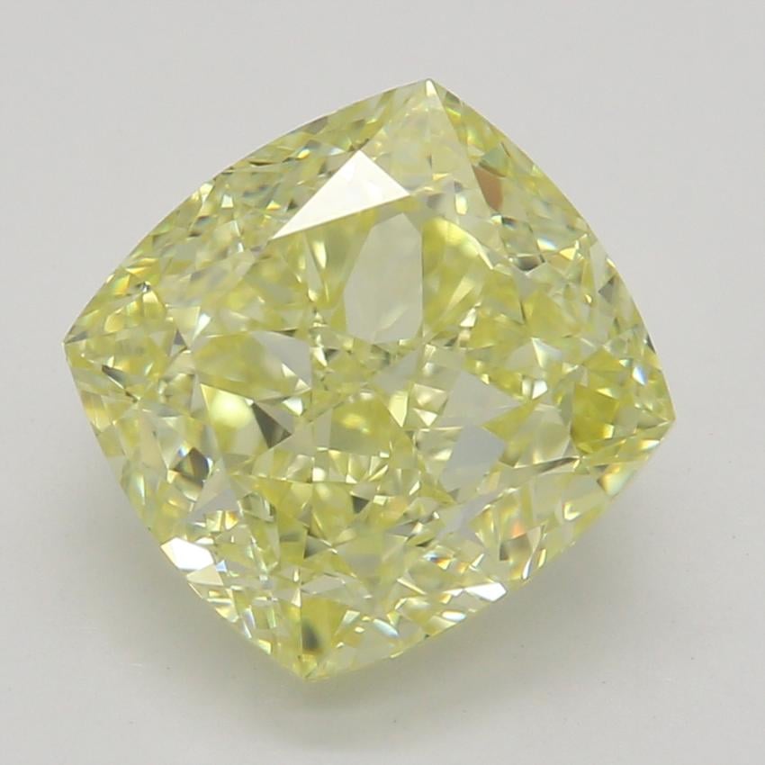 2.21 Ct. Fancy Intense Yellow Cushion Diamond